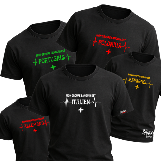 Tshirt Mon Groupe Sanguin est ... + [DANIX CENSORED]